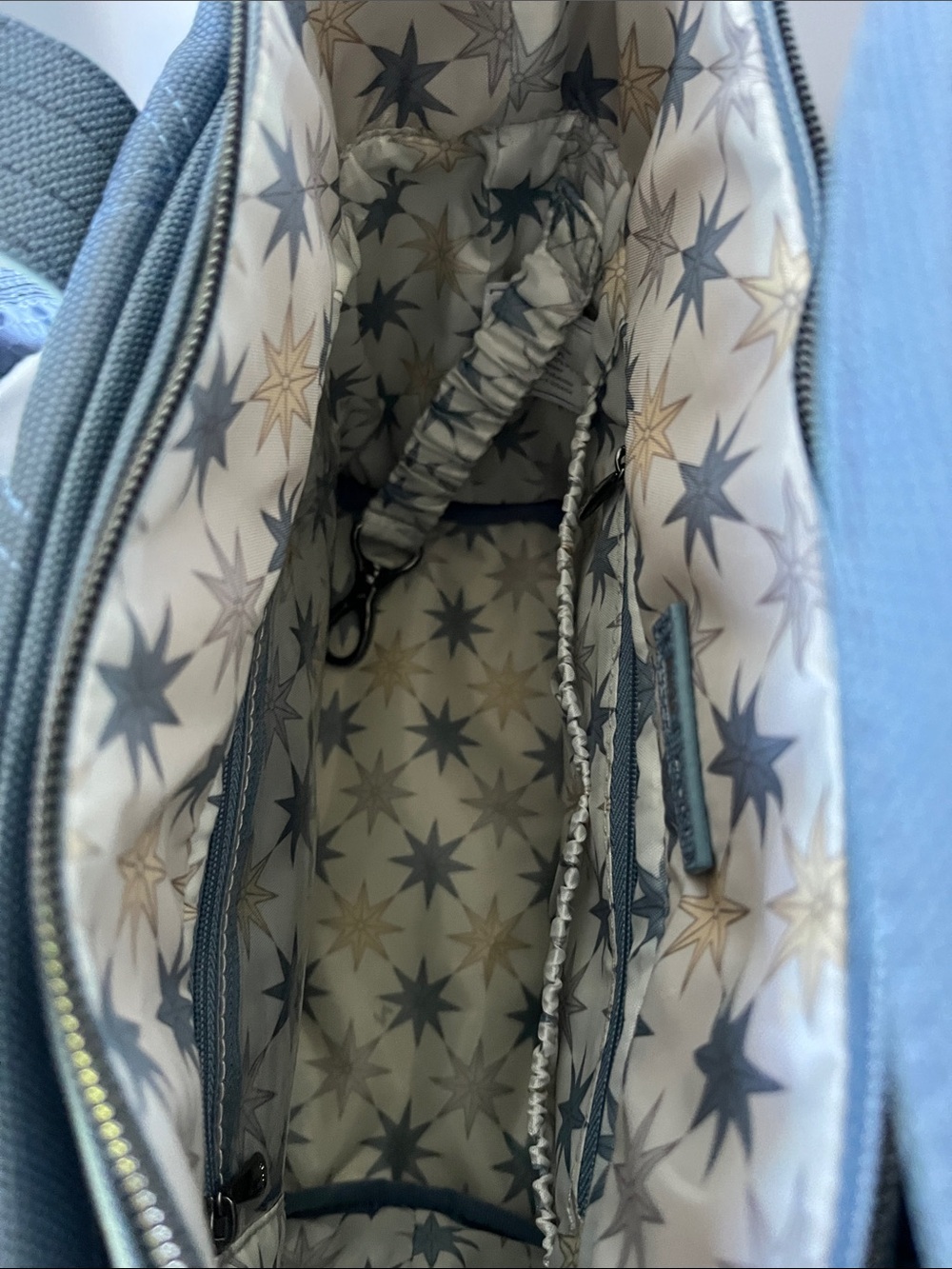 LUG - Dory Matte Luxe VL Crossbody Bag in Blue Moon w/North Star Cream interior - Picture 8 of 8